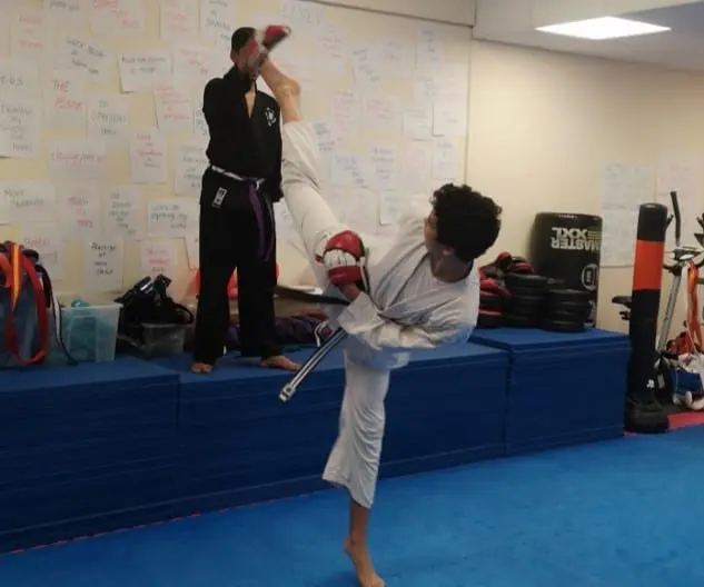 Karate Kicks in Basingstoke class