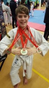 Karate Medals for Basingstoke Karate kid