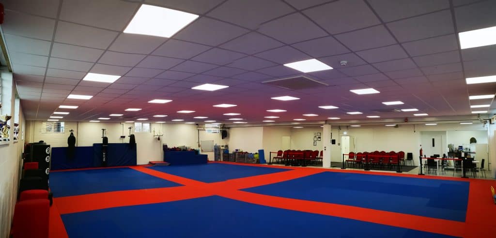We use safety or crash mats within our classes to safely practice rolling and falling