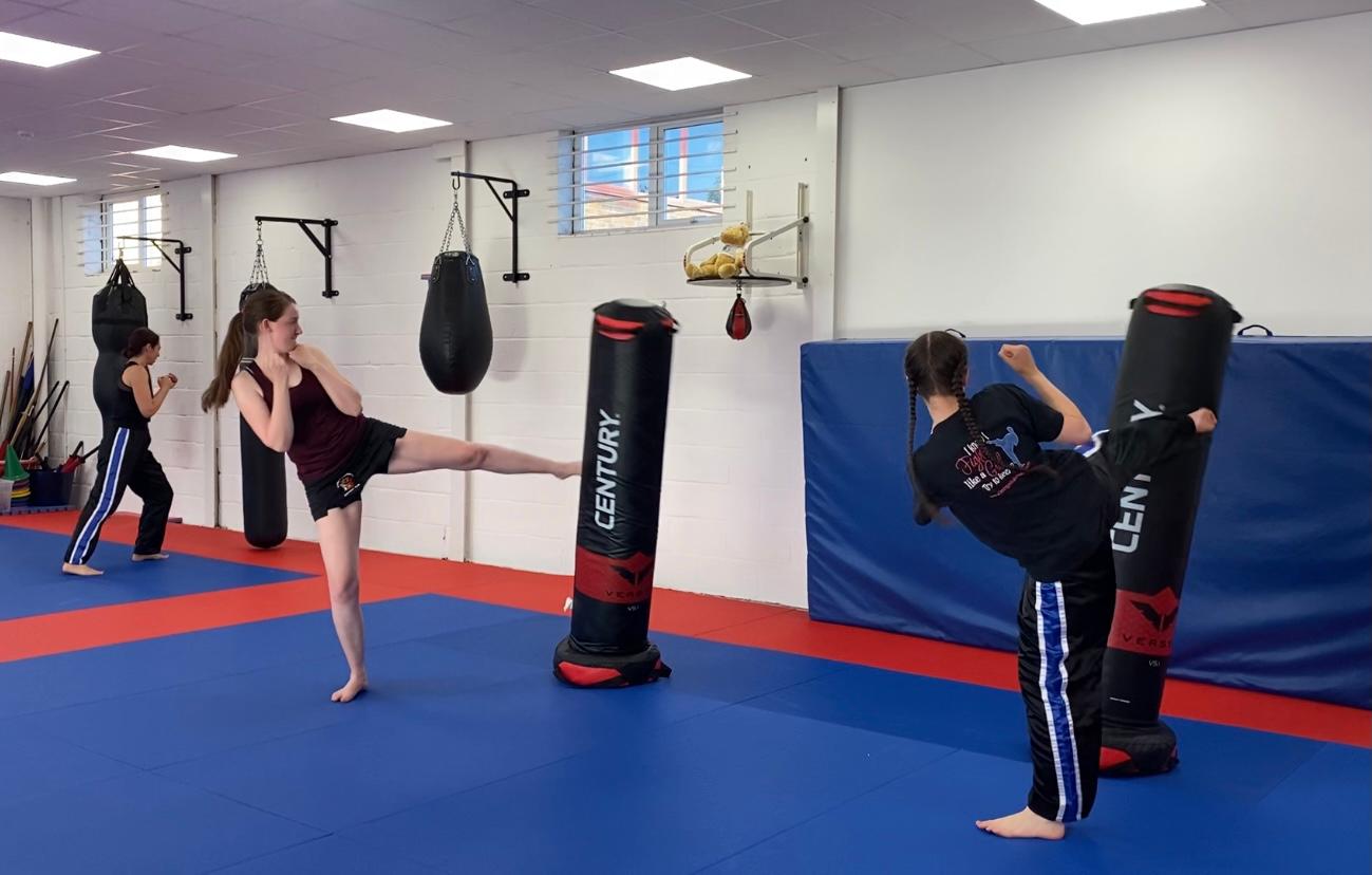 Photo of ladies only kickboxing class