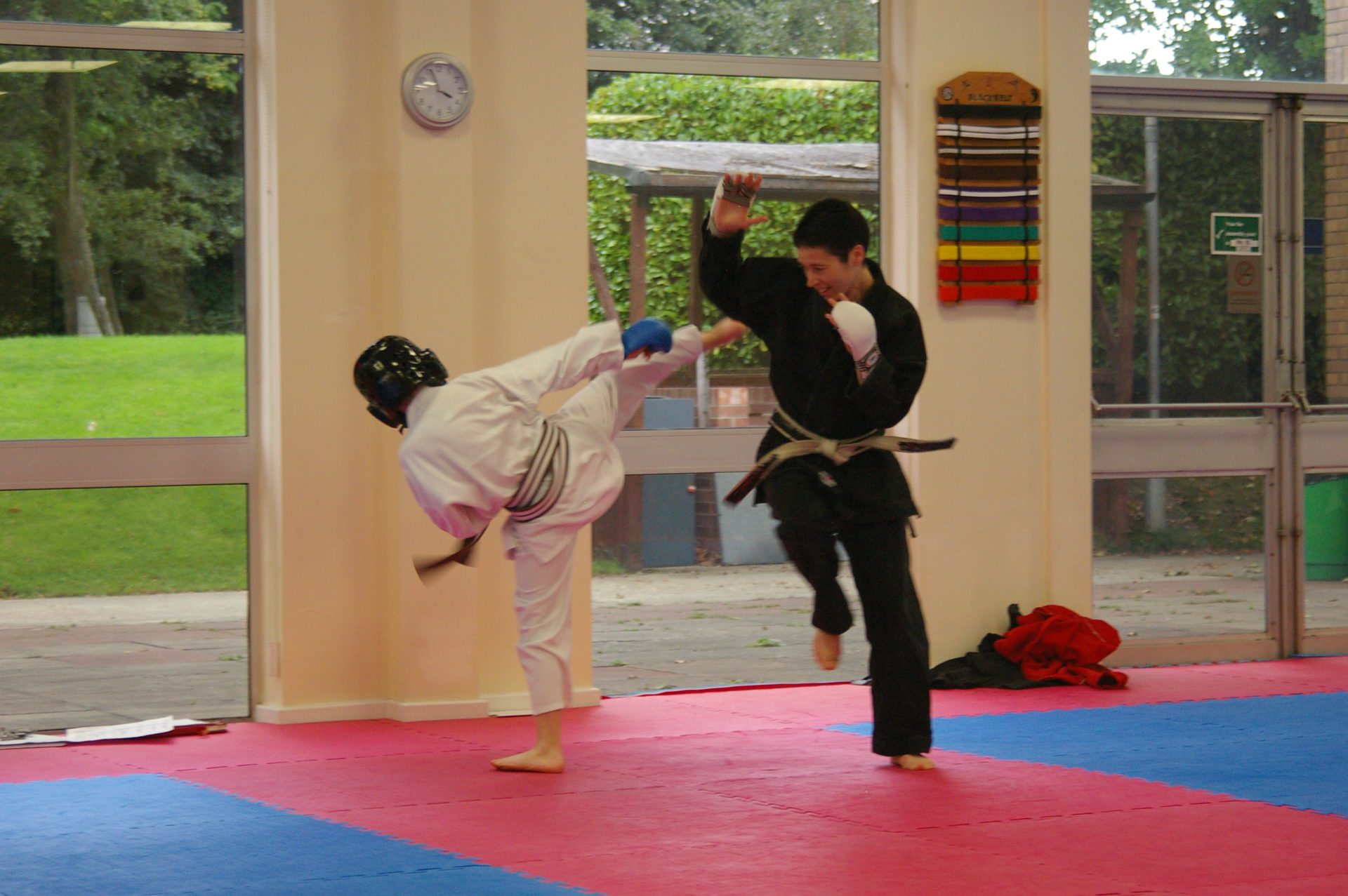 Photo of two young martial artists