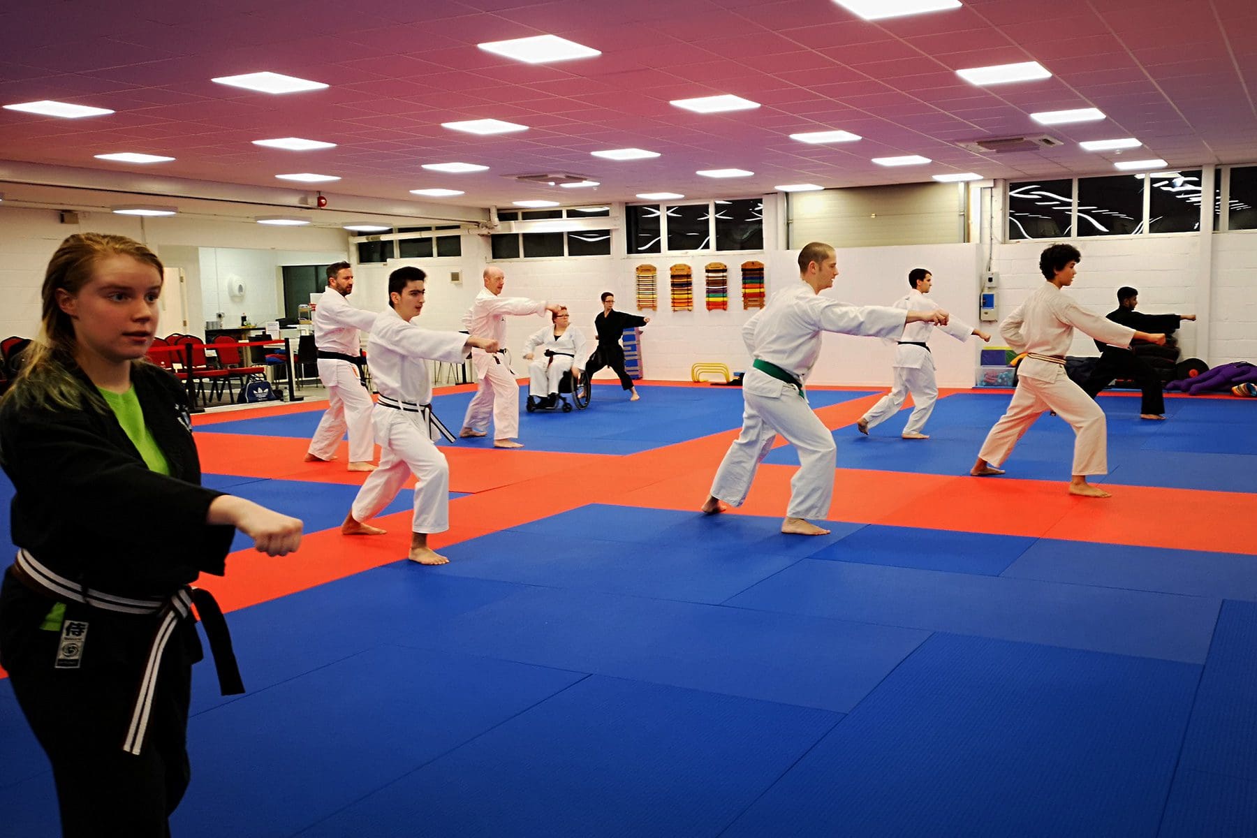 Photo of adults training in Karate class in basingstoke Photo of adults training in Karate class in basingstoke