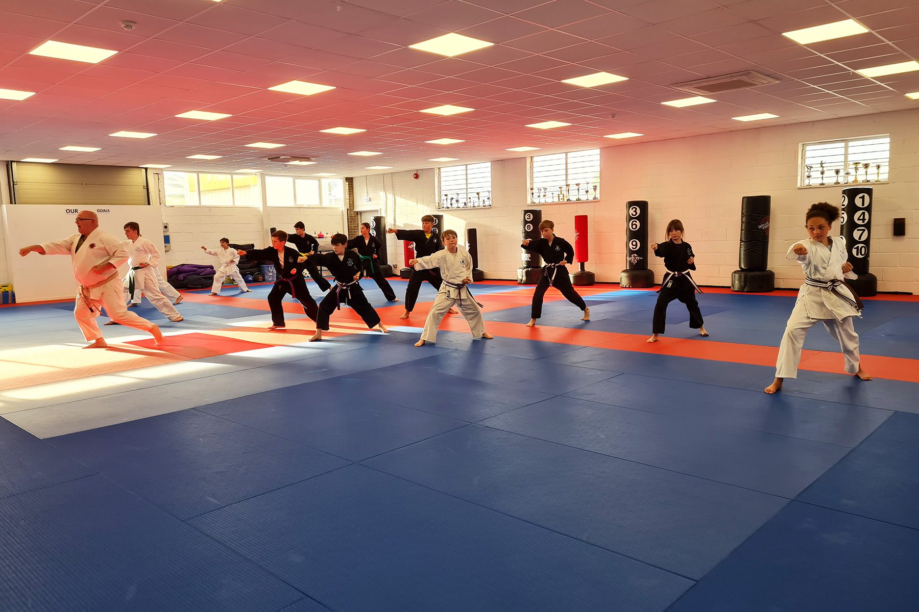 Photo of children's martial arts class