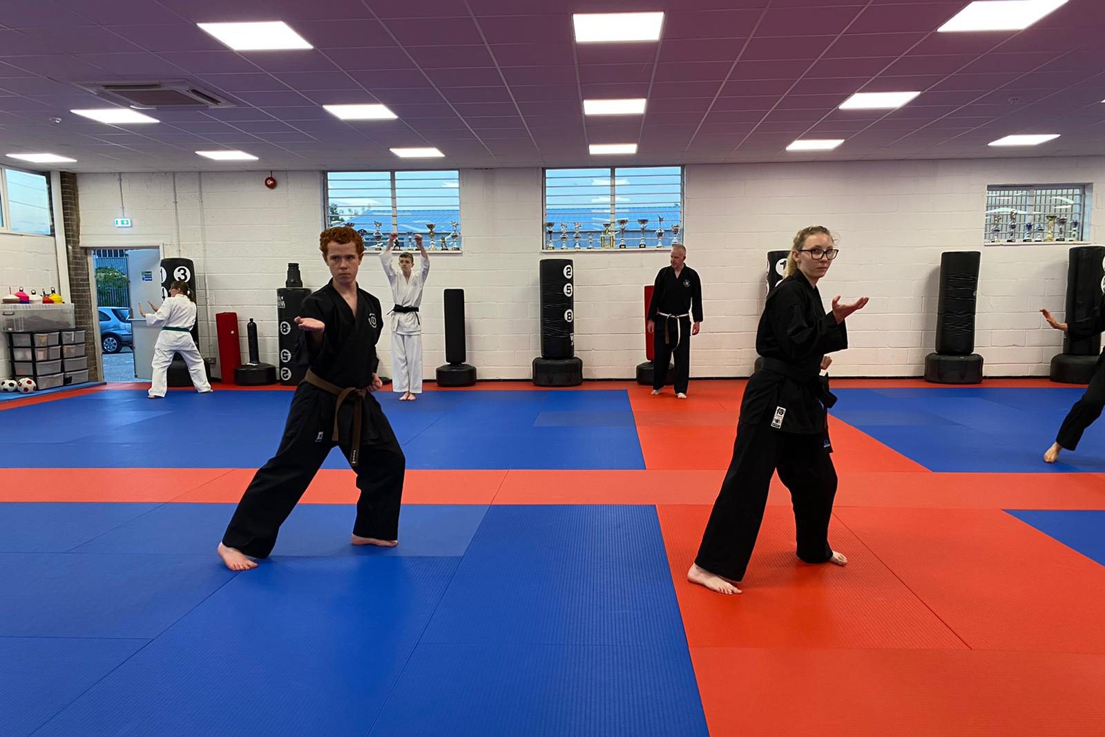 Photo of adults kung fu class