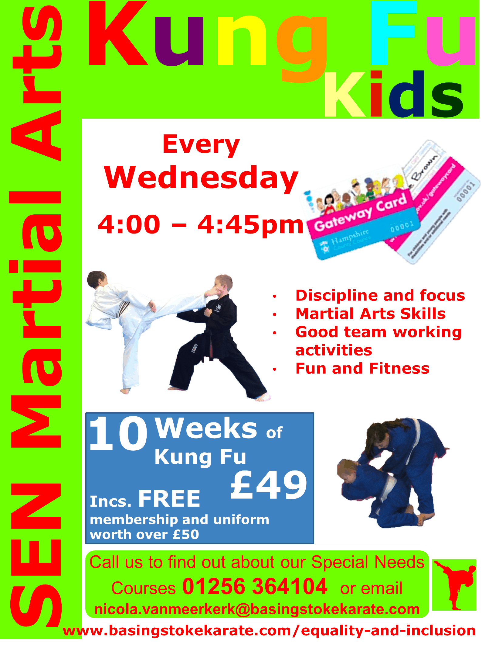 Kung Fu for Kids advert