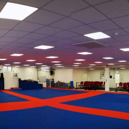 We use safety or crash mats within our classes to safely practice rolling and falling